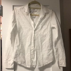 NWT FRANK AND EILEEN Barry style small crinkled blouse